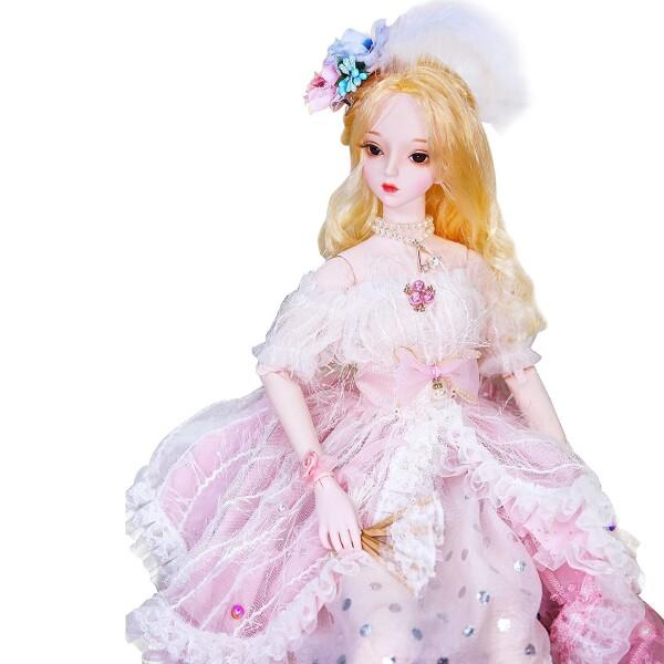 ICY Fortune Days オリジナルデザインの関節動ける人形 1/3 bjdドール フルセット 高さ約60 cm 26個の動_2