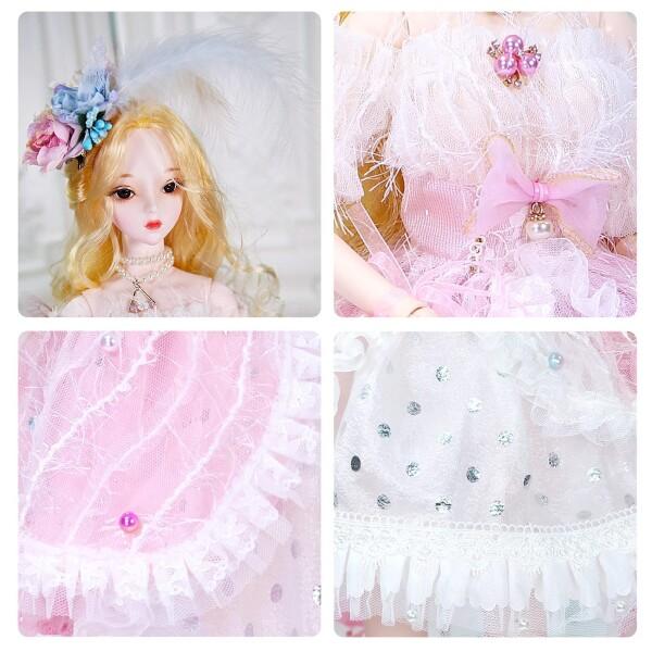 ICY Fortune Days オリジナルデザインの関節動ける人形 1/3 bjdドール フルセット 高さ約60 cm 26個の動_3