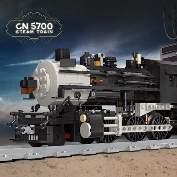 Oichy ブロックセット 蒸気機関車 おもちゃ 乗り物 カーキット