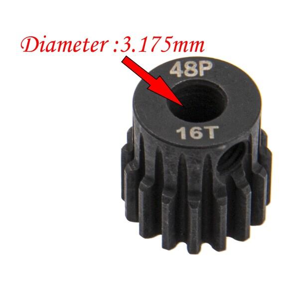 5個が入り、スチール 48P 3.175mmピニオン・ギアセット 13T 14T