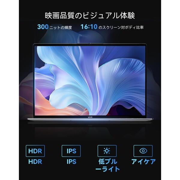 WVX 16インチFHDノートパソコンAMD Ryzen 9 6900HX (8C16T、最大4.9GHz)，メモリ16GBDDR5 SSD 512GB Radeon 680M高速の画像