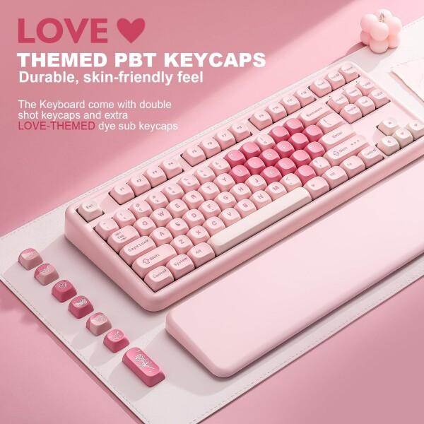 YUNZII B87 ワイヤレスメカニカルキーボード ゲーミングキーボード BT5