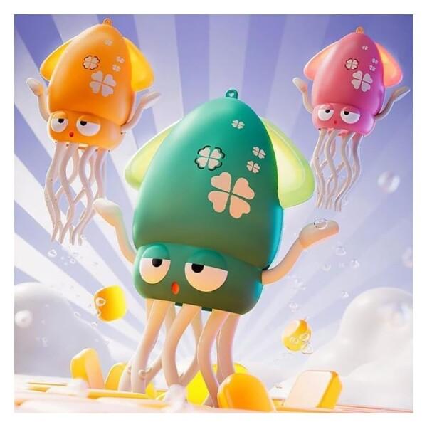 イカ おもちゃ 動く 踊るタコ イカ型電動おもちゃ 自動障害物回避 LED