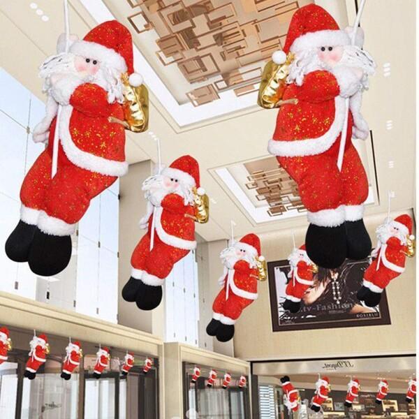 Mecoyas サンタクロース 人形 クリスマス 飾り 3D立体感 サンタ