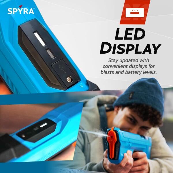 スパイラ(Spyra) ハイテク電動ウォーターガン 水鉄砲 SpyraGO (CLEAR）新時代 超強力飛距離 8M 水遊び_4