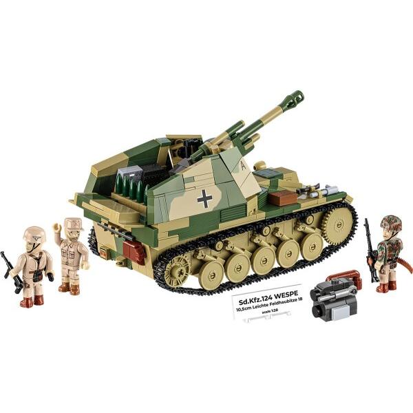 COBI ヒストリカルコレクション 第二次世界大戦 Sd.Kfz.124 Wespe Tank_4