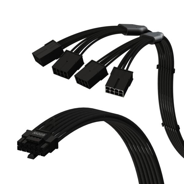 LINKUP - AVA 4in1 12VHPWR PCIE 5.0 電源アダプター | 600W 16AWG | 全電源ユニット（PSU）に対応 | UL規格認定_1