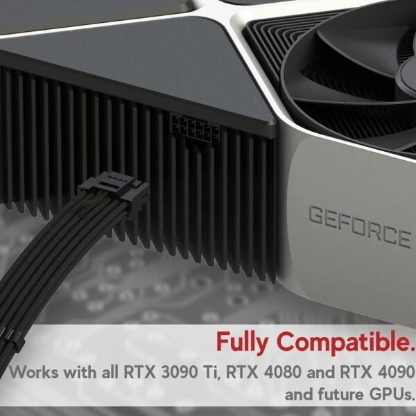 LINKUP - AVA 4in1 12VHPWR PCIE 5.0 電源アダプター | 600W 16AWG | 全電源ユニット（PSU）に対応 | UL規格認定_5
