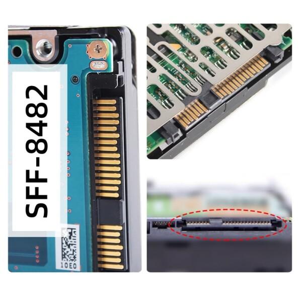 Xiwai SFF-8482 SAS 29ピン - 5Gbps USB 3.0ハードディスクドライブ