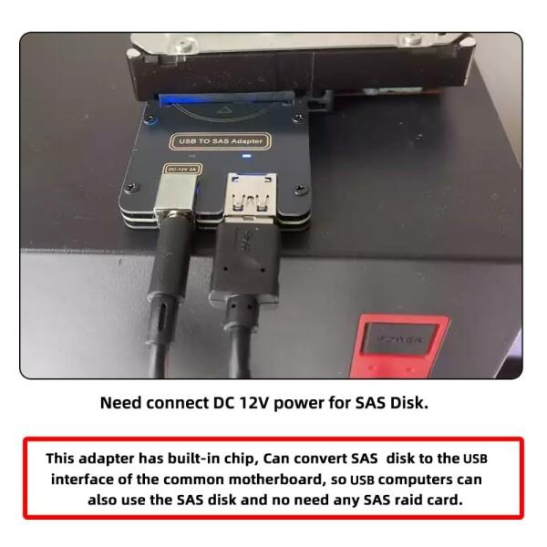 Xiwai SFF-8482 SAS 29ピン - 5Gbps USB 3.0ハードディスクドライブ