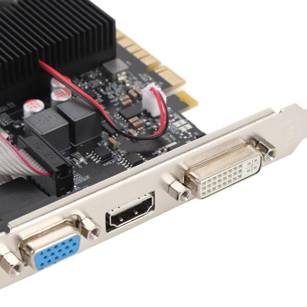 コンピュータービデオカード、GT730 2GB DDR3 64ビットゲームグラフィックスカードダブル冷却ファの画像
