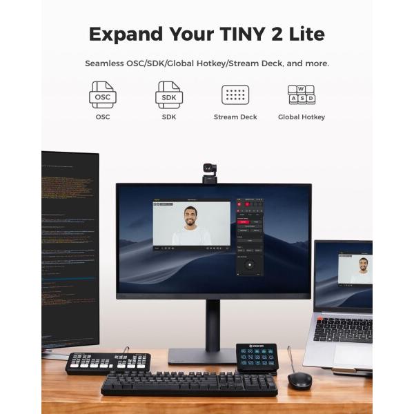 OBSBOT OBSBOT TINY 2 Lite Webカメラ 4K ウェブカメラ AI搭載 自動