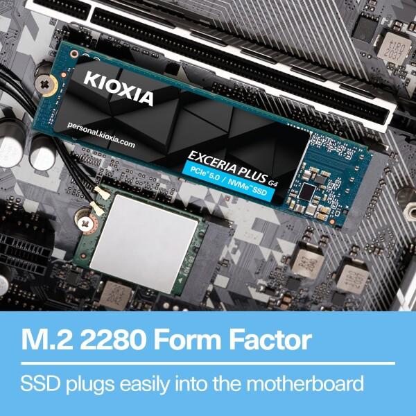 KIOXIA EXCERIA PLUS G4 ? 2TB M.2 2280 NVMe SSD PCIe 5.0 最大1,0000