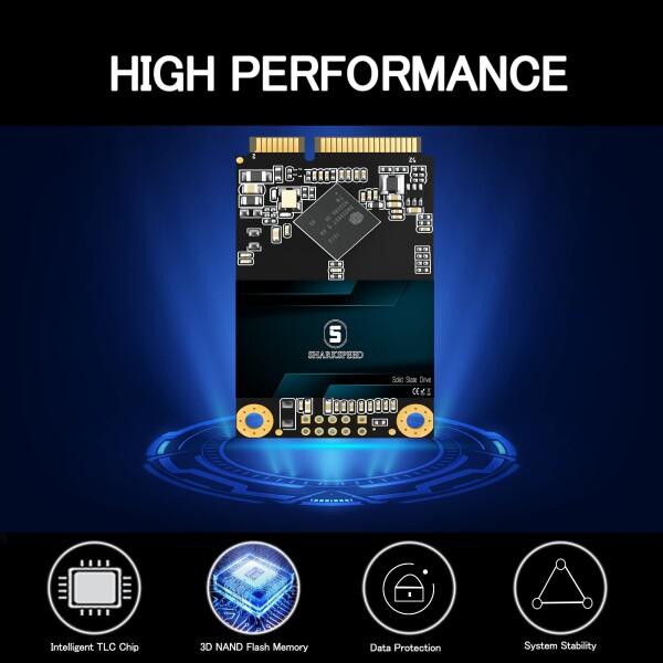 S SHARKSPEED mSATA SSD 2TB SATA 3 6Gb/s 3D NAND ミニ内蔵ソリッドステートドライブ ノートパソコン P