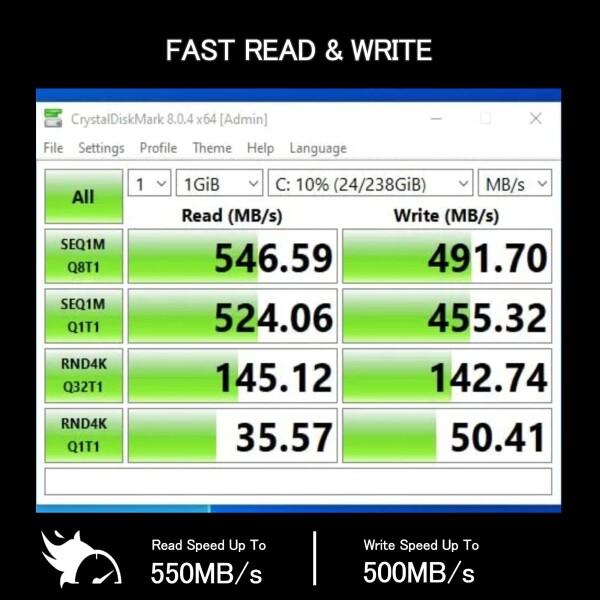 S SHARKSPEED mSATA SSD 2TB SATA 3 6Gb/s 3D NAND ミニ内蔵ソリッドステートドライブ ノートパソコン P
