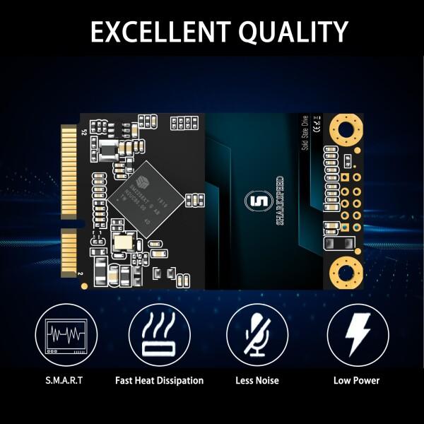 S SHARKSPEED mSATA SSD 2TB SATA 3 6Gb/s 3D NAND ミニ内蔵ソリッドステートドライブ ノートパソコン P