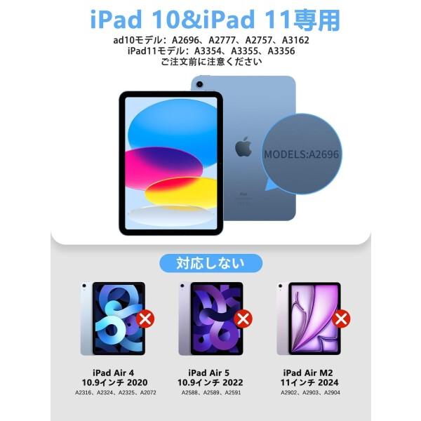 IVEOPPE iPad A16 11世代 キーボード タッチパッド付き ipad 10世代 10.9インチ ケース キーボード 軽量_1