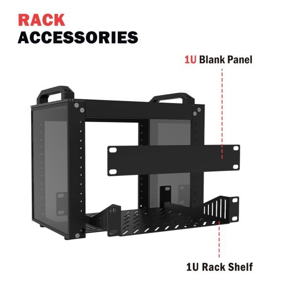 GeeekPi DeskPi RackMate T0 ブラックバージョン ラックマウント 10インチ 4U サーバーキャビネット ネッ_4