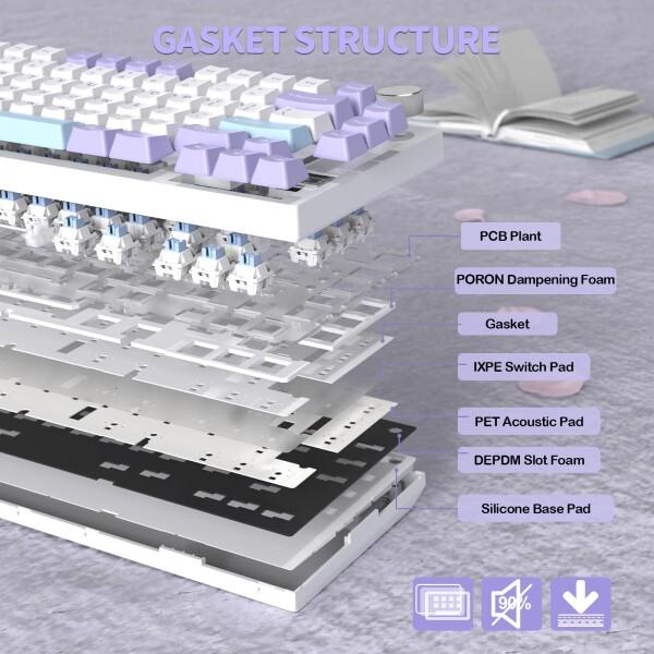 ATTACK SHAKR X820 Ultra ゲーミングキーボード 無線 メカニカキーボード ワイヤレス bluetoothキーボード_7