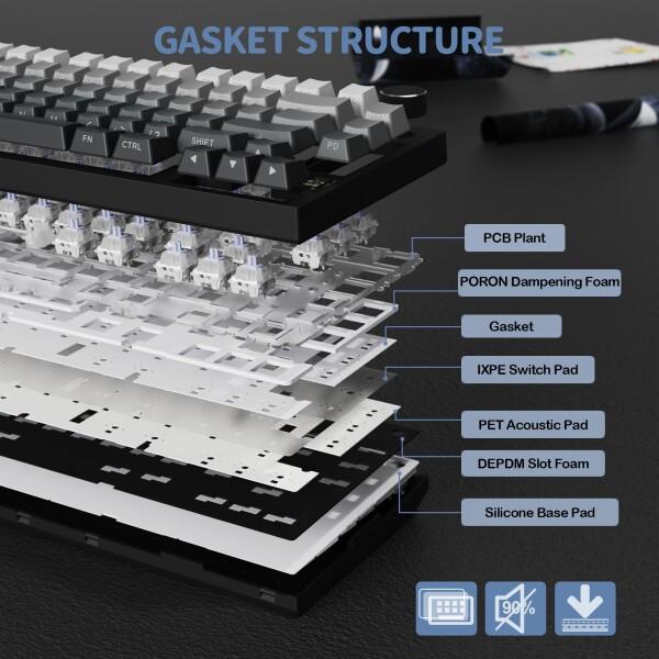 ATTACK SHAKR X820 Ultra ゲーミングキーボード 無線 メカニカキーボード ワイヤレス bluetoothキーボード_7
