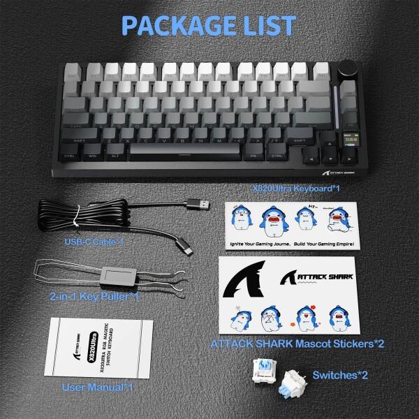 ATTACK SHAKR X820 Ultra ゲーミングキーボード 無線 メカニカキーボード ワイヤレス bluetoothキーボード_8