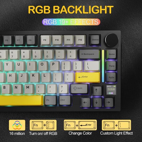 ATTACK SHAKR X820ULTRA ゲーミングキーボード 無線 メカニカキーボード ワイヤレス bluetoothキーボード_4