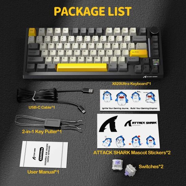ATTACK SHAKR X820ULTRA ゲーミングキーボード 無線 メカニカキーボード ワイヤレス bluetoothキーボード_8
