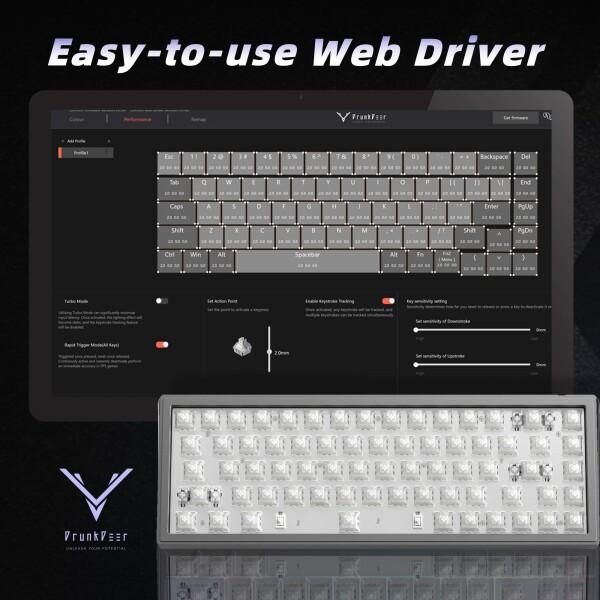DrunkDeer G65 ラピッドトリガー メカニカルキーボード 磁気スイッチ