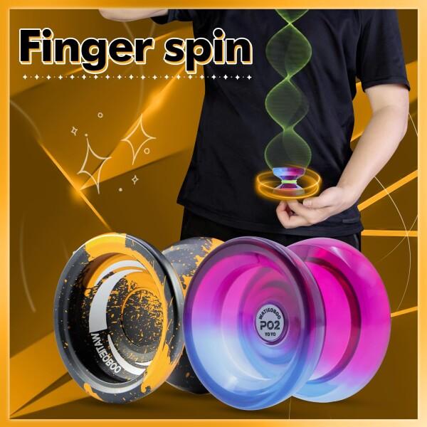 WATIEOBOO yoyo セット 2個 (R8 メタルヨーヨ ーと P02 ツーカラー