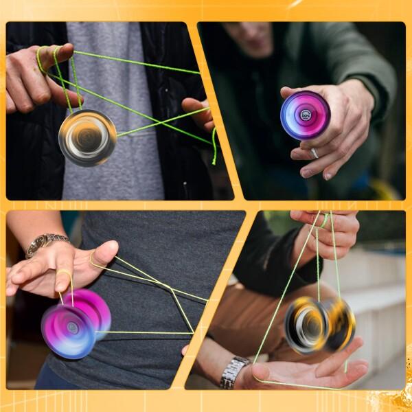 WATIEOBOO yoyo セット 2個 (R8 メタルヨーヨ ーと P02 ツーカラー