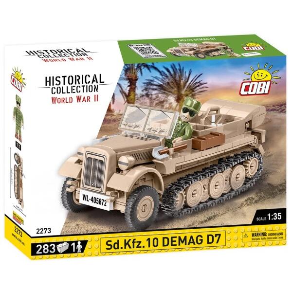 COBI ブロック ドイツ軍 戦車 Sd.Kfz.10 デマーグ D7 1/35 283ピース レゴに互換2273_2