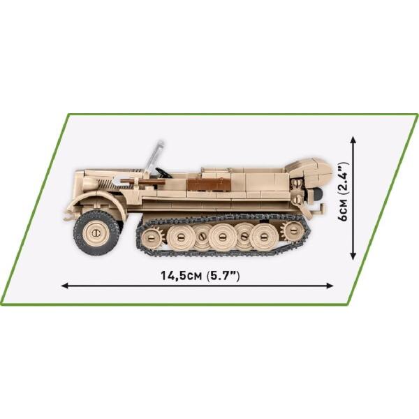 COBI ブロック ドイツ軍 戦車 Sd.Kfz.10 デマーグ D7 1/35 283ピース レゴに互換2273_3