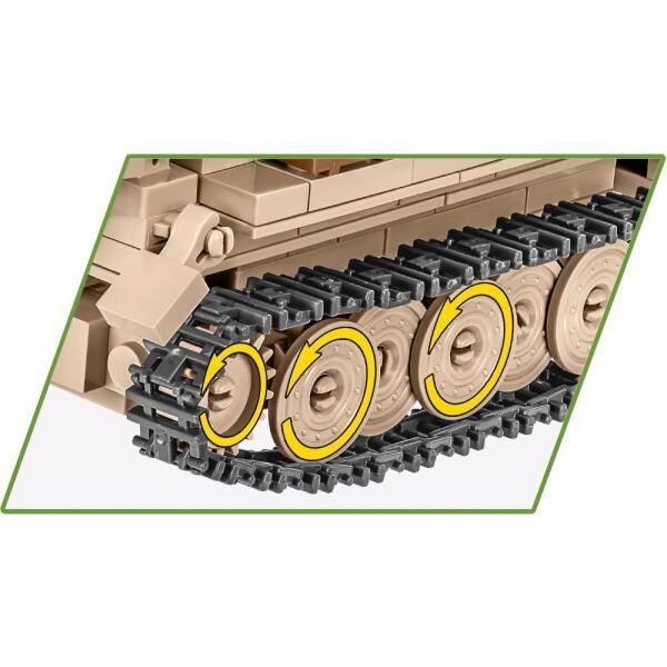 COBI ブロック ドイツ軍 戦車 Sd.Kfz.10 デマーグ D7 1/35 283ピース レゴに互換2273_4