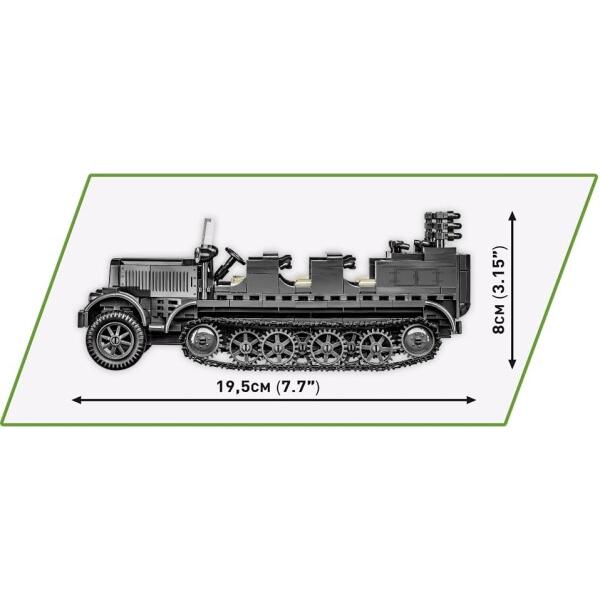 Cobi Historical Collection #2275 Sd.Kfz.7 ハーフトラック(ドイツ軍) 1/35スケール_4