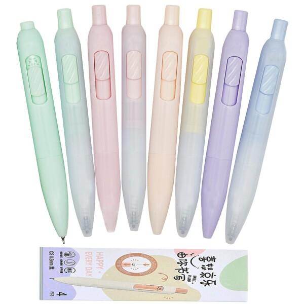 Maydahui おしゃれ ミニ ポケット ボールペン 8本セット 0.5mm 黒