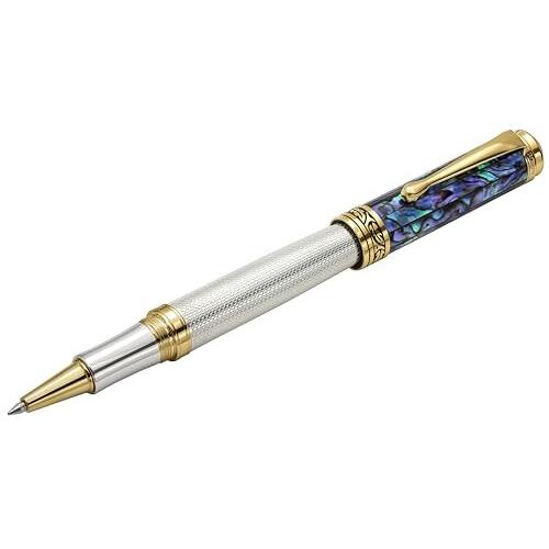 Xezo Maestro ソリッド 925 スターリングシルバー ブルー パウア 貝殻