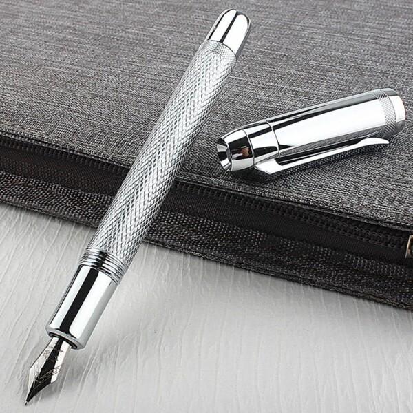 Ranvi Jinhao 92 万年筆 中字 インクコンバーター付き (シルバー