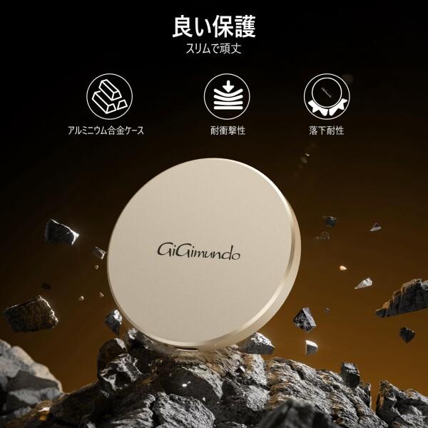 GiGimundo GQ40 2TB 40GBPS外付けSSD磁気 マグネット付き 最大高速4000 MB/s、丸型デザイン、高速ファイルの画像