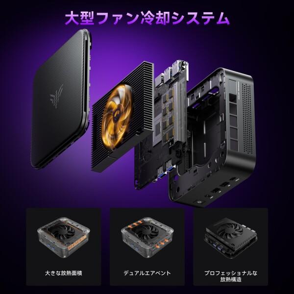 NiPoGi ミニpc Ryzen 7 7730U 8C/16T 最大4.5GHz 16GB DDR4 512GB SSD 