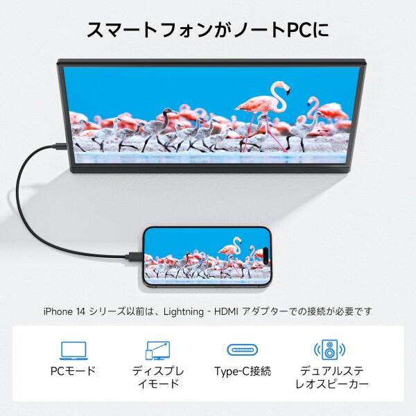 モバイルモニター Omiodo 15.6インチ ポータブルモニター 1920x1080FHD