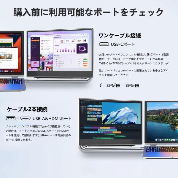 Laptomo デュアルモニター 15.6インチ モバイルディスプレイ IPS FHD