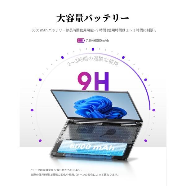 ノートパソコン 16GBメモリ+512GB SSD 16インチ 1920×1200 IPS液晶