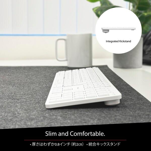 MACALLY Bluetooth - 互換性のある Apple 大型キーボード ワイヤレス テンキーあり-充電式マルチペアリ_6
