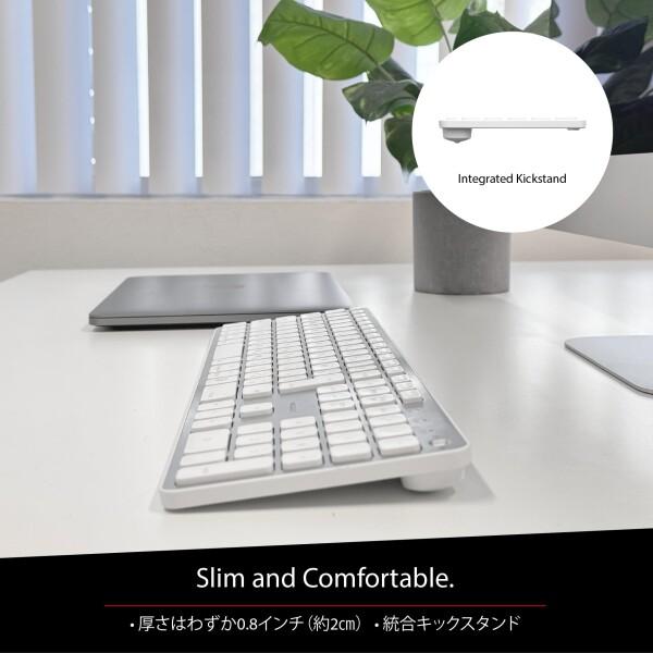 MACALLY Bluetooth - 互換性のある Apple 大型キーボード ワイヤレス テンキーあり-充電式マルチペアリ_1