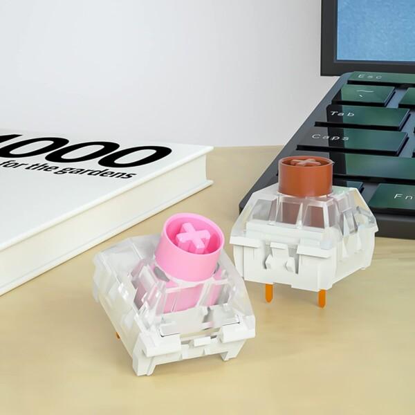 Kailh Box サイレントピンクスイッチ RGB SMD リニアスイッチ 防塵 メカニカルキーボード MXスイッチ_4