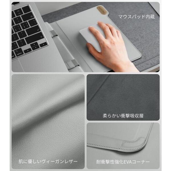 Nillkin ノートパソコンケース 14.2インチノートパソコン用スリーブ pcスタンドとマウスパッド付き_4
