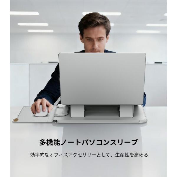 Nillkin ノートパソコンケース 14.2インチノートパソコン用スリーブ pcスタンドとマウスパッド付き_8
