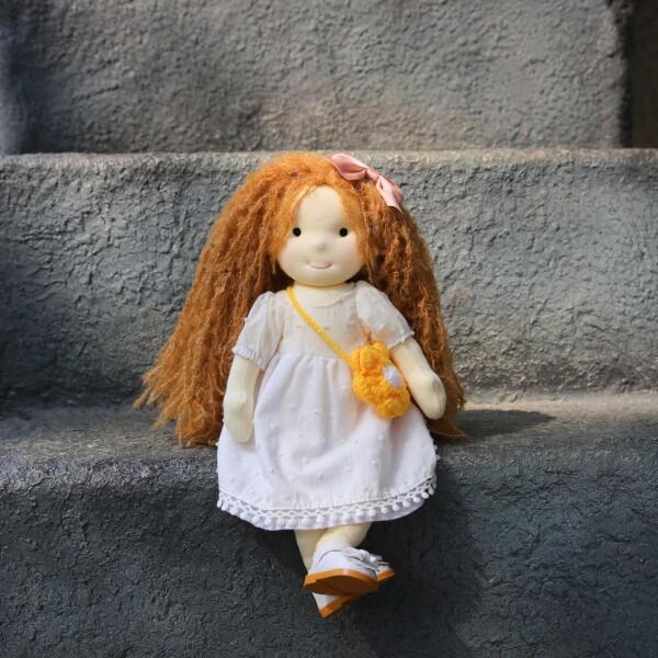 BlissfulPixie ウォルドルフ人形 Waldorf Doll 手作り人形 - Fairy 30cm 柔らかい 女の子 かわいい ぬいぐるの画像