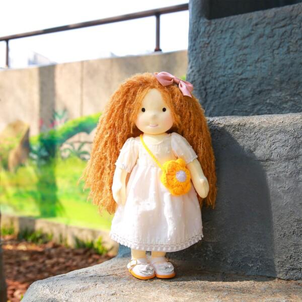 BlissfulPixie ウォルドルフ人形 Waldorf Doll 手作り人形 - Fairy 30cm 柔らかい 女の子 かわいい ぬいぐるの画像
