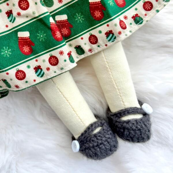 BlissfulPixie ウォルドルフ人形 手作り人形 Waldorf Doll - Riley 30cm 柔らかい 女の子 かわいい ぬいぐる_7